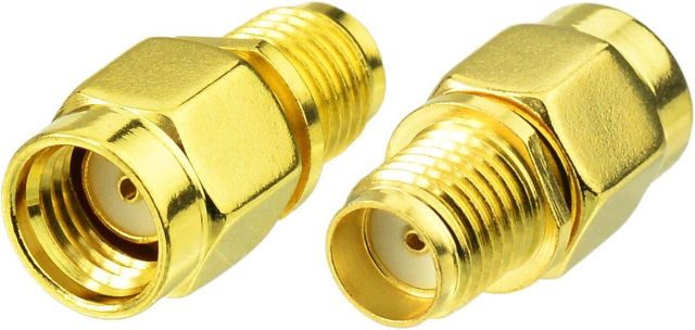 Bingfu RP-SMA Male to SMA Female Antenna Connector Adapter (2-Pack) for FPV Drone Controller WiFi Router PCIE Network Card Adapter Security Camera 4G LTE Cellular Trail Camera Game Camera