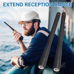 Bingfu Handheld Marine VHF Radio Antenna 136-174MHz Rubber Duck SMA Male Antenna 2-Pack for Standard Horizon HX210 HX870 HX890 HX300 HX380 HX40 HX280 HX290 HX370 Handheld Floating VHF Two Way Radio