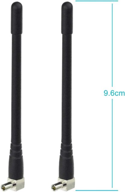 Bingfu 4G LTE Antenna 3dBi Mini External TS9 Antenna (2-Pack) Compatible with Verizon AT&T T-Mobile Sprint 4G LTE Mobile Hotspot MiFi Router Cellular Mobile Broadband Modem USB Modem Dongle Adapter