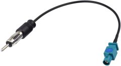 Bingfu Universal Vehicle Car Stereo FM AM Radio Antenna Adapter Cable (2-Pack) Fakra Z Male Female to DIN Plug Connector Cable for Car Stereo Audio HD Radio Head Unit CD Media Player Receiver