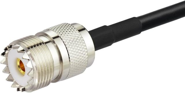 Bingfu Ham Radio Antenna Adapter SMA Female to UHF SO239 Female RG58 Coaxial Jumper Cable 1m 3 feet (2-Pack) for Handheld Ham Two Way Radio Walkie Talkie Baofeng BF-F8HP UV-5R UV-82 BF-888S