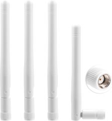 Bingfu External WiFi Antenna RP-SMA 2.4GHz 5GHz 5.8GHz 3dBi Dual Band Wireless Antennas Replacement (4-Pack) for WiFi Router Security IP Camera Access Point USB WiFi Adapter Antennae