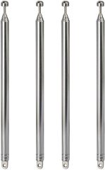 Bingfu 7 Sections Telescopic 74cm AM FM Antenna Portable Radio Antenna Replacement (4-Pack) Compatible with Indoor Portable Radio Home Stereo Receiver AV Audio Video Home Theater Receiver TV Tuner