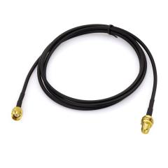 Bingfu RP-SMA Male to RP-SMA Female Bulkhead Mount RG174 WiFi Antenna Extension Coaxial Cable 1m / 3 feet (2-Pack) for WiFi Router Security Camera Wireless Mini PCI Express PCIE Network Card Adapter