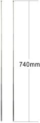 Bingfu 7 Sections Telescopic 74cm AM FM Antenna Portable Radio Antenna Replacement (4-Pack) Compatible with Indoor Portable Radio Home Stereo Receiver AV Audio Video Home Theater Receiver TV Tuner