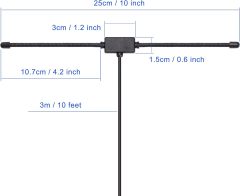 Bingfu FM Dipole Antenna 75 Ohm FM Radio Antenna FM Antenna AM Loop Antenna for Stereo Receiver Indoor Pioneer Onkyo Yamaha Marantz FM Radio Home Stereo Receiver AV Audio Video Home Theater Receiver