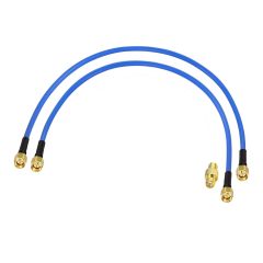 BINGFU SMA Male to SMA Male RG402 0.141" Semi Flexible Coaxial Jumper Cable 12 inch 30cm (2-Pack) for Portable VNA Vector Network Analyzer Antenna Analyzer Spectrum Analyzer SWR Meter Tester