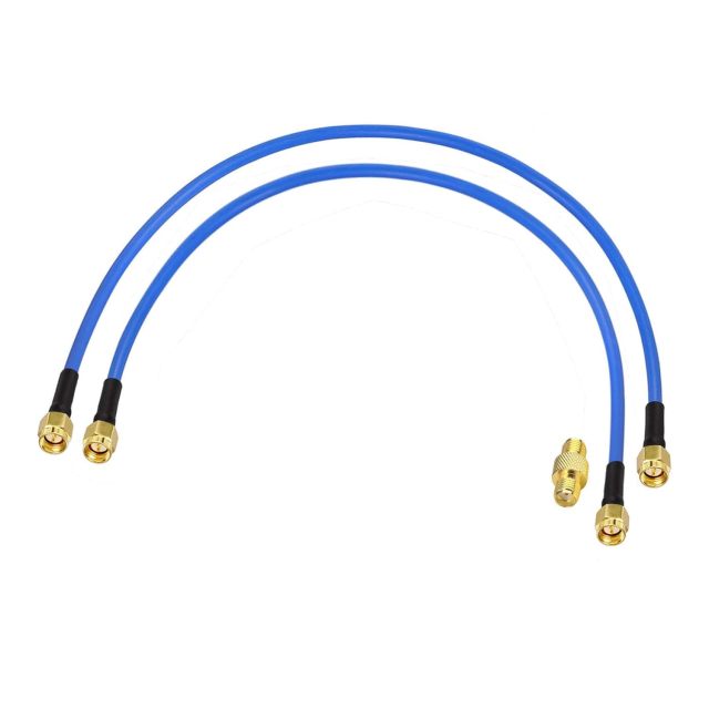 BINGFU SMA Male to SMA Male RG402 0.141" Semi Flexible Coaxial Jumper Cable 12 inch 30cm (2-Pack) for Portable VNA Vector Network Analyzer Antenna Analyzer Spectrum Analyzer SWR Meter Tester