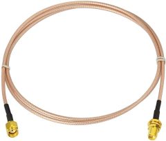 Bingfu WiFi Antenna Extension Cable (2-Pack) RP-SMA Male to RP-SMA Female Bulkhead Mount RG316 Cale 1m 3 feet for WiFi Router Security IP Camera Wireless Mini PCI Express PCIE Network Card Adapter