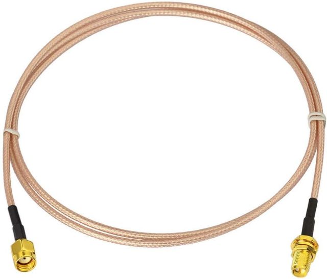 Bingfu WiFi Antenna Extension Cable (2-Pack) RP-SMA Male to RP-SMA Female Bulkhead Mount RG316 Cale 1m 3 feet for WiFi Router Security IP Camera Wireless Mini PCI Express PCIE Network Card Adapter