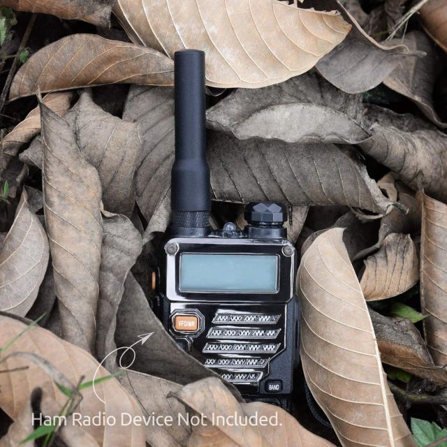 Bingfu Dual Band VHF UHF 136-174MHz 400-470MHz Ham Radio Antenna Two Way Radio Walkie Talkie 2.5 inch Mini Soft Whip SMA Female Antenna 4-Pack for Wouxun Baofeng BF-F8HP UV-5R UV-82 BF-888S