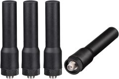 Bingfu Dual Band VHF UHF 136-174MHz 400-470MHz Ham Radio Antenna Two Way Radio Walkie Talkie 2.5 inch Mini Soft Whip SMA Female Antenna 4-Pack for Wouxun Baofeng BF-F8HP UV-5R UV-82 BF-888S