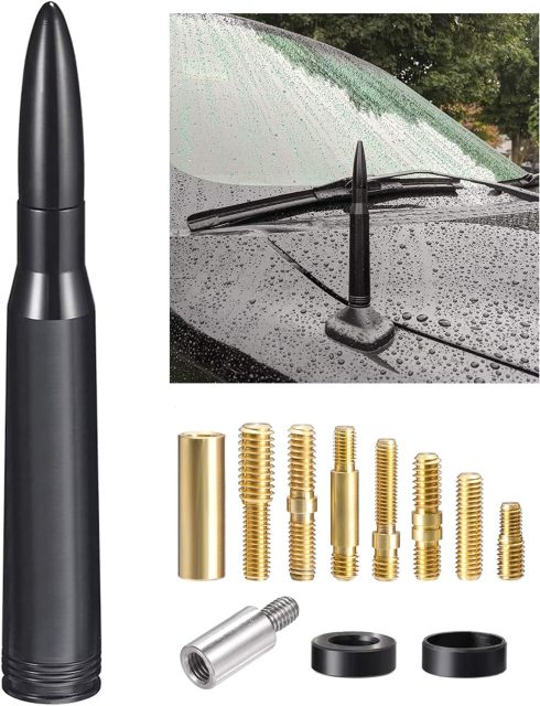 Bingfu Car Truck Bullet Antenna Mast Vehicle Antenna Replacement for Ford F Series F150 Raptor F250 F350 F450 Super Duty Ranger Explorer Dodge RAM 1500 2500 3500 Heavy Duty Classic Pickup Trucks