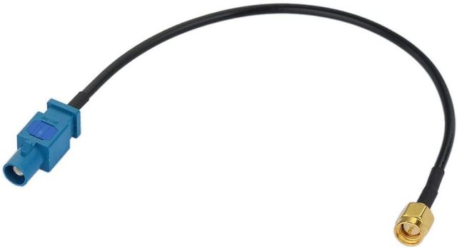 Bingfu Fakra Z Male to SMA Male Vehicle Antenna Adapter Cable 30cm 12 inch for Car Stereo Android Head Unit GPS Navigation FM AM Radio Sirius XM Satellite Radio 4G LTE TEL Telematics Bluetooth Module