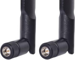 Bingfu Dual Band WiFi 2.4GHz 5GHz 5.8GHz 8dBi SMA Male Antenna (2-Pack) for Wireless Vedio Security IP Camera Recorder Surveillance Recorder Truck Trailer Rear View Backup Camera Reversing Monitor