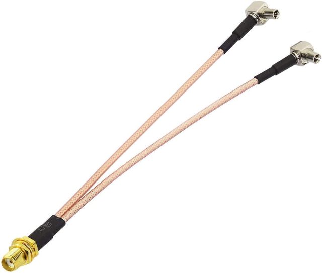 Bingfu Cellular 4g LTE SMA Antenna - with TS9 Splitter Cable - Compatible with Verizon AT&T T-Mobile Sprint 4G LTE Mobile Hotspot MiFi Router Cellular Mobile Broadband Modem USB Modem Dongle Adapter