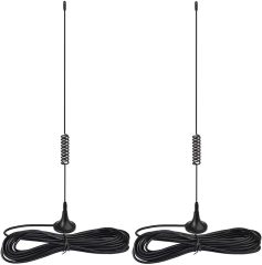 Bingfu Magnetic Base Wireless Microphone Receiver Antenna UHF 400MHz-960MHz BNC Male Antenna (2-Pack) for Wireless Microphone System Receiver Remote Digital Audio Mic Receiver Tuner UHF Ham Radio