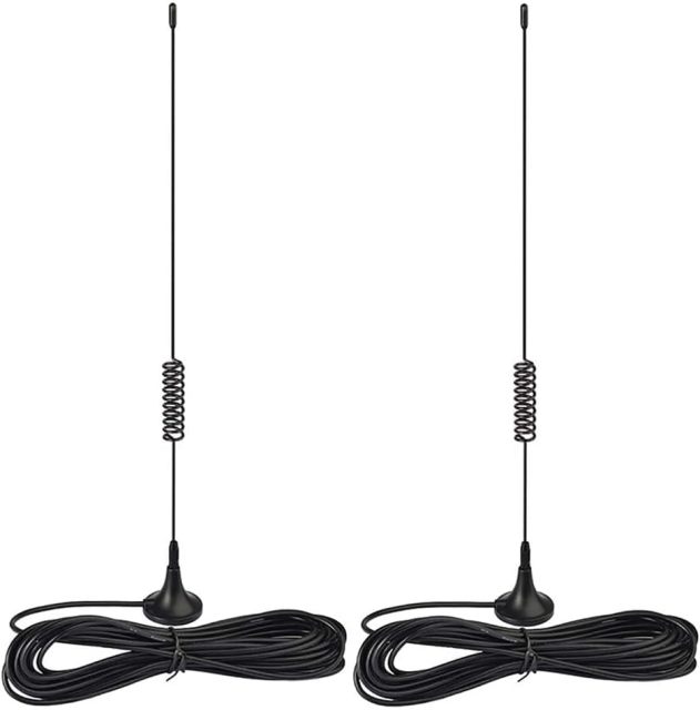 Bingfu Magnetic Base Wireless Microphone Receiver Antenna UHF 400MHz-960MHz BNC Male Antenna (2-Pack) for Wireless Microphone System Receiver Remote Digital Audio Mic Receiver Tuner UHF Ham Radio
