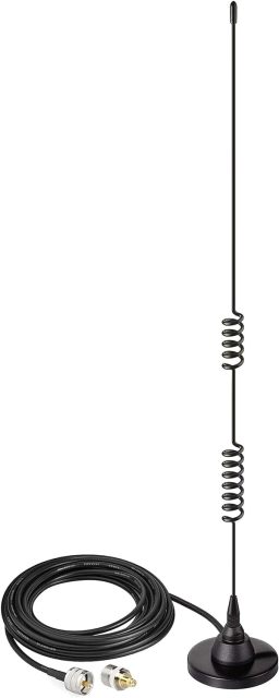 Bingfu Mobile Ham Radio Antenna Dual Band VHF UHF 136-174MHz 400-520MHz Amateur Radio Antenna Magnetic Base PL259 Male Antenna for BTECH ICOM Midland Yaesu TYT AnyTone Mobile Ham Radio