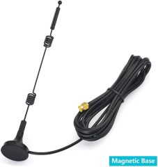 Bingfu Dual Band WiFi 2.4GHz 5GHz 5.8GHz 9dBi Magnetic Base SMA Male Antenna (2-Pack) for Wireless Vedio Security Camera Surveillance Recorder Truck Trailer Rear View Backup Camera Reversing Monitor