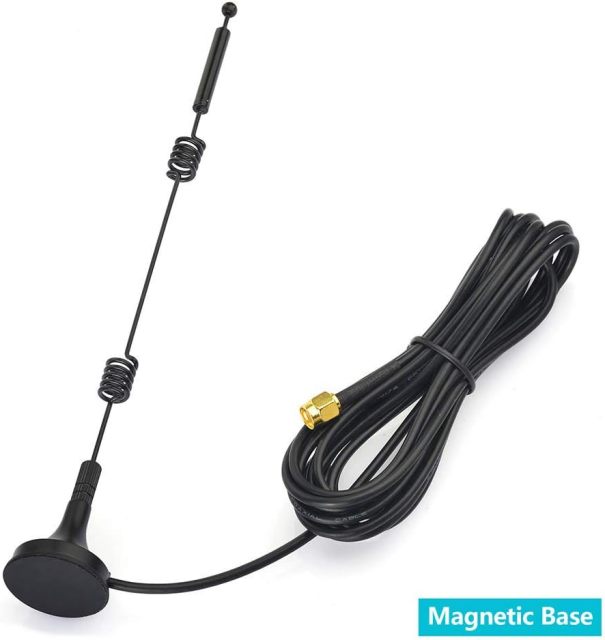 Bingfu Dual Band WiFi 2.4GHz 5GHz 5.8GHz 9dBi Magnetic Base SMA Male Antenna (2-Pack) for Wireless Vedio Security Camera Surveillance Recorder Truck Trailer Rear View Backup Camera Reversing Monitor