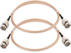 Bingfu SDI Cable 3G HD SDI Vedio BNC to BNC Cable RG179 75 Ohm Coaxial SDI Cable 1m 3 feet 2-Pack for 4K 1080P 3G HD SDI Camera Monitor Vedio Recorder SDI to HDMI Converter Splitter Security Camera