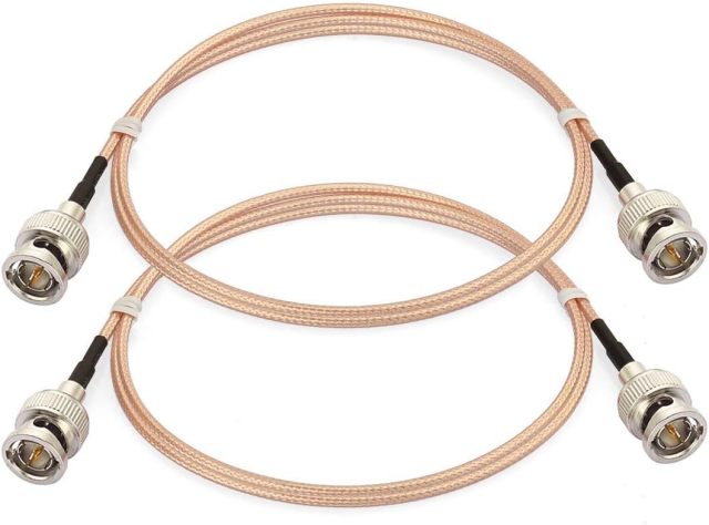 Bingfu SDI Cable 3G HD SDI Vedio BNC to BNC Cable RG179 75 Ohm Coaxial SDI Cable 1m 3 feet 2-Pack for 4K 1080P 3G HD SDI Camera Monitor Vedio Recorder SDI to HDMI Converter Splitter Security Camera