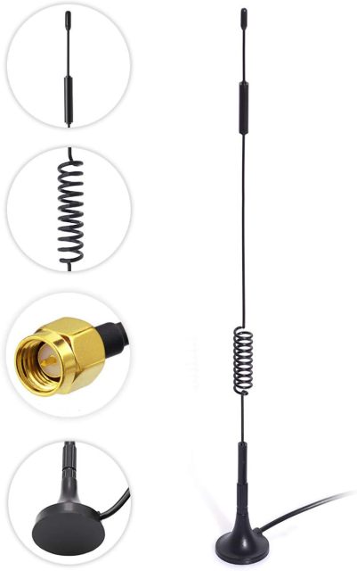 Bingfu 4G LTE 7dBi Magnetic Base MIMO SMA Male Antenna (2-Pack) Compatible with 4G LTE Wireless CPE Router Hotspot Cellular Gateway Industrial IoT Router