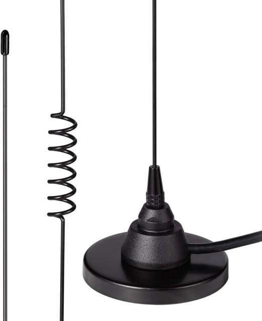 Bingfu Mobile Ham Radio Antenna Dual Band VHF UHF 136-174MHz 400-520MHz Amateur Radio Antenna Magnetic Base PL259 Male Antenna for BTECH ICOM Midland Yaesu TYT AnyTone Mobile Ham Radio