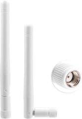Bingfu External WiFi Antenna RP-SMA 2.4GHz 5GHz 5.8GHz 3dBi Dual Band Wireless Antennas Replacement (2-Pack) for WiFi Router Security IP Camera Access Point USB WiFi Adapter Antennae