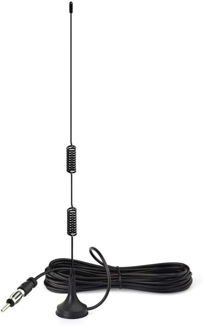 Bingfu Universal Car Radio Antenna Car Magnetic Base Antenna Car Stereo Antenna Aerial for Vehicle Truck SUV Truck RV Marine Boat Car Stereo Audio HD Radio Android Head Unit CD Media Receiver Player