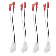Bingfu Car Speaker Harness 4 Pack for Select 87-20 Toyota Lexus Scion Geo Hyundai Isuzu Mitsubishi Pontiac Subaru Vehicles Aftermarket Speaker Wiring Harnesses Adapter Cable LB82