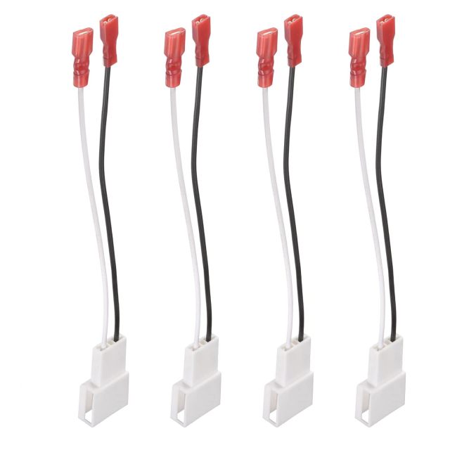 Bingfu Car Speaker Harness 4 Pack for Select 87-20 Toyota Lexus Scion Geo Hyundai Isuzu Mitsubishi Pontiac Subaru Vehicles Aftermarket Speaker Wiring Harnesses Adapter Cable LB82
