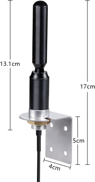 Bingfu 4G LTE SMA Antenna Wall Mount Copper Rod Antenna - Compatible with Spypoint Link Micro Covert Spartan Stealth Cam Tactacam Muddy Cellular Trail Camera Hunting Wildlife Cam Router Gateway