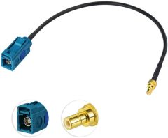 Bingfu Vehicle Car Satellite Radio Antenna Adapter Cable,15cm 6 inch Fakra Z Female to SMB Jack Coaxial Pigtail Cable for Car Truck SUV Sirius XM Satellite Radio Stereo Receiver Tuner