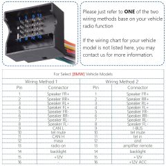 Bingfu Radio Wire Harness for Select 2002-2010 BMW E39 E46 Mercedes-Benz W203 W211 Mini Cooper 16Pin DB41 Wiring Harness with Antenna Adapter for Car Stereo