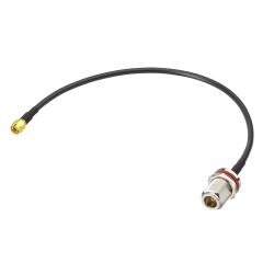 BINGFU SMA Male to N Female Bulkhead Mount RG58 Coaxial Adapter Cable 1 feet 30cm Compatible with 4G LTE Wireless Router Gateway Cellular RTL SDR USB ADS-B Receiver