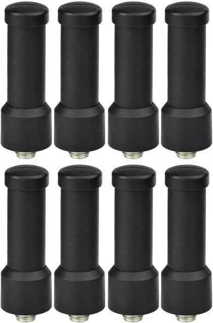 Bingfu UHF 400-470MHz Two Way Radio Antenna Replacement Walkie Talkie SMA Female Short Antenna 8-Pack