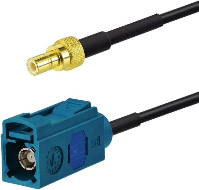 Bingfu Vehicle Car Satellite Radio Antenna Adapter Cable,15cm 6 inch Fakra Z Female to SMB Jack Coaxial Pigtail Cable for Car Truck SUV Sirius XM Satellite Radio Stereo Receiver Tuner