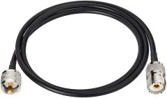 Bingfu UHF PL259 Male to SO239 Female RG58 Antenna Extension Coax Jumper Cable 1m 3 feet for Vehicle CB Radio Ham Radio Two Way Radio Amateur Radio Walkie Talkie Marine VHF Radio
