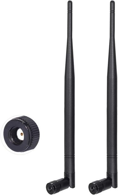Bingfu 4G LTE Cellular Trail Camera Antenna 5dBi RP-SMA Male Antenna (2-Pack) Compatible with 4G LTE Cellular Trail Camera Game Camera Wildlife Hunting Camera Outdoor Mobile Security Camera