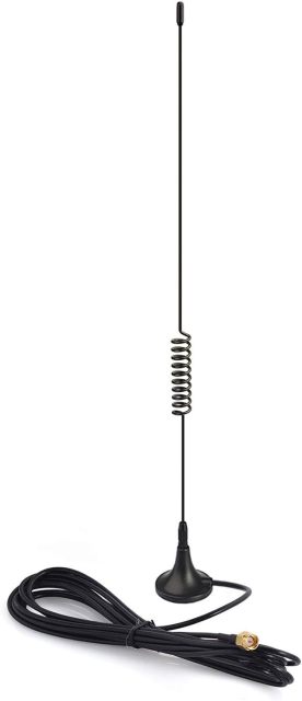 Bingfu Dual Band 978MHz 1090MHz 5dBi Magnetic Base SMA Male MCX Antenna for Aviation Dual Band 978MHz 1090MHz ADS-B Receiver RTL SDR Software Defined Radio USB Stick Dongle Tuner Receiver