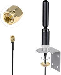 Bingfu 4G LTE SMA Antenna Wall Mount Copper Rod Antenna - Compatible with Spypoint Link Micro Covert Spartan Stealth Cam Tactacam Muddy Cellular Trail Camera Hunting Wildlife Cam Router Gateway