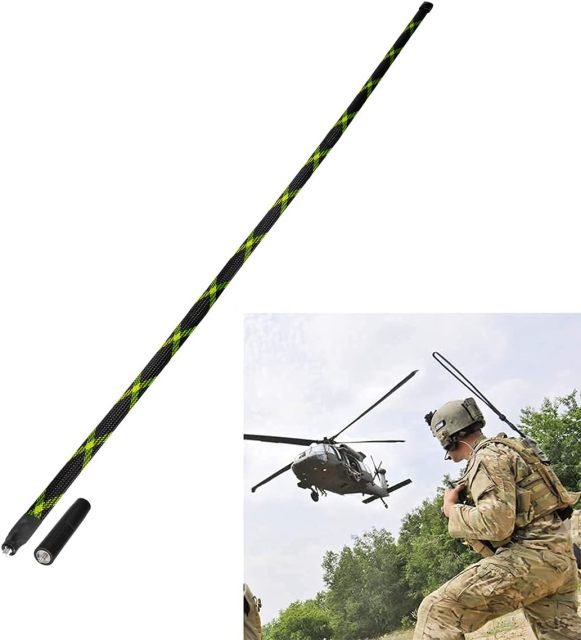 Bingfu Dual Band VHF UHF 136-520MHz 42.9 inch Foldable Camouflage CS Tactical SMA Female Ham Radio Antenna for BaoFeng UV-5R UV-82 BF-F8HP  Wouxun HYT Handheld Two Way Radio Walkie Talkie