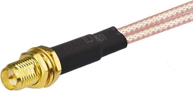 Bingfu RP-SMA Female Bulkhead Mount to Dual RP-SMA Male WiFi Antenna Adapter Splitter Cable 15cm 6 inch for WiFi Router Hotspot Wireless Mini PCI Express PCIE Network Card Adapter