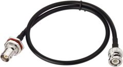 Bingfu BNC Male to Female Bulkhead Mount RG58 Coax Jumper Cable 60cm 2 feet for Wireless Microphone System Receiver CB Radio UHF VHF Ham Radio Amateur Radio Mobile Radio Antenna Patch Panel Rack Mount