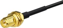 Bingfu RP-SMA Male to RP-SMA Female Bulkhead Mount RG174 WiFi Antenna Extension Coaxial Cable 2m 6.5 feet for WiFi Router Wireless Network Card USB Adapter Security IP Camera