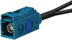 Bingfu Car Antenna Splitter Car Stereo FM AM Radio Antenna Adapter Cable Fakra Z Female Male to DIN Connector Cable 6 inch for Car Stereo Audio HD Radio Head Unit CD Media Player Receiver