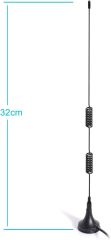 Bingfu Universal Car Radio Antenna Car Magnetic Base Antenna Car Stereo Antenna Aerial for Vehicle Truck SUV Truck RV Marine Boat Car Stereo Audio HD Radio Android Head Unit CD Media Receiver Player