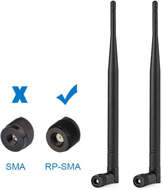 Bingfu 4G LTE Cellular Trail Camera Antenna 5dBi RP-SMA Male Antenna (2-Pack) Compatible with 4G LTE Cellular Trail Camera Game Camera Wildlife Hunting Camera Outdoor Mobile Security Camera